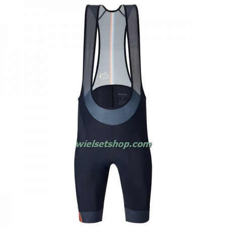 Fietsbroek Kort met Bretels Trionfo 2022 Ronde van Frankrijk - Blauw